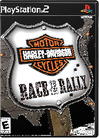 Harley Davidson Motorcycles Race to the Rally PAL Playstation 2  box art